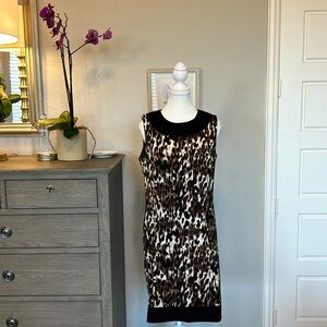 AB Studio | Animal Print Sheath Dress | Size, 10